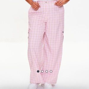 Lavender/ multi plaid pattern pants.
